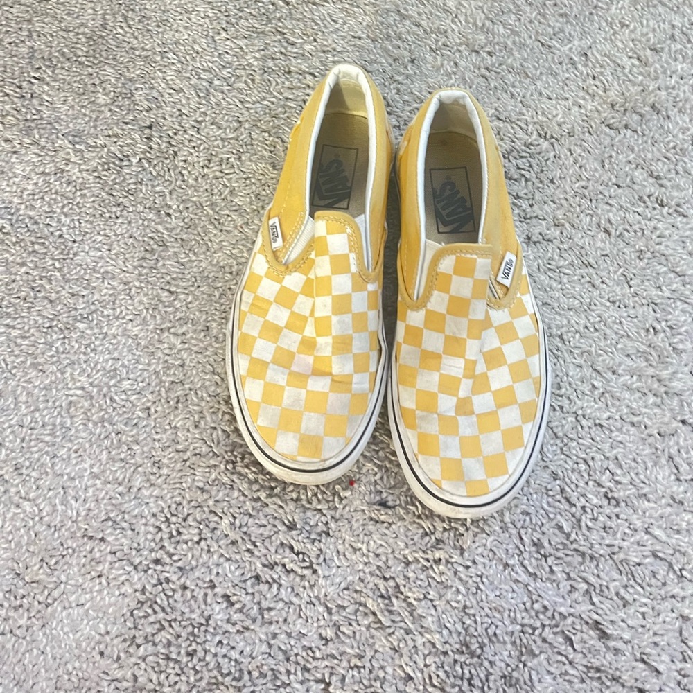 Yellow checkered vans